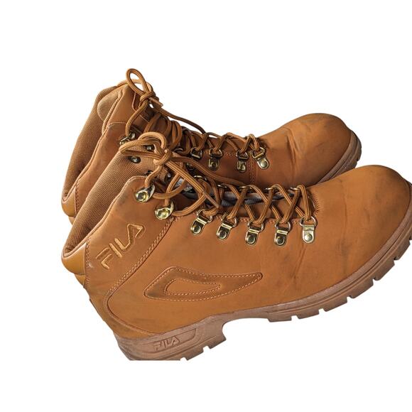 Fila Boots Mens 10.5 Diviner Combat Work Shoes Synthetic Lace Up Hiking 1HM00556 - Picture 12 of 14